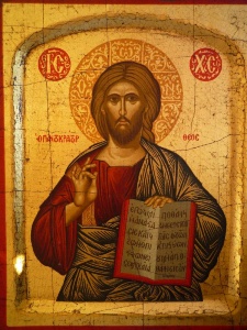 Christus Pantokrator, Byzantin. Museum, Athen 16. Jdt.